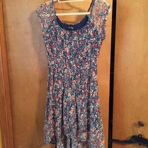 Floral Lace High Low Dress