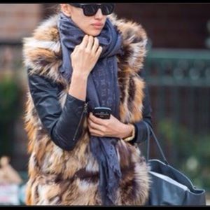 Michael Kors real fur vest