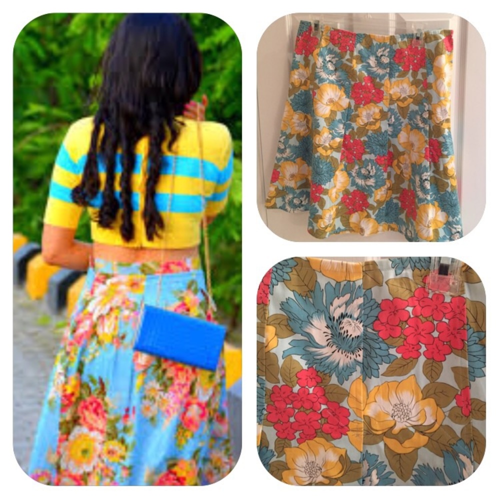 Caslon flowery spring skirt