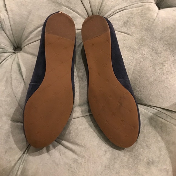 Jack Rogers Navy Suede Flats - Picture 2 of 4