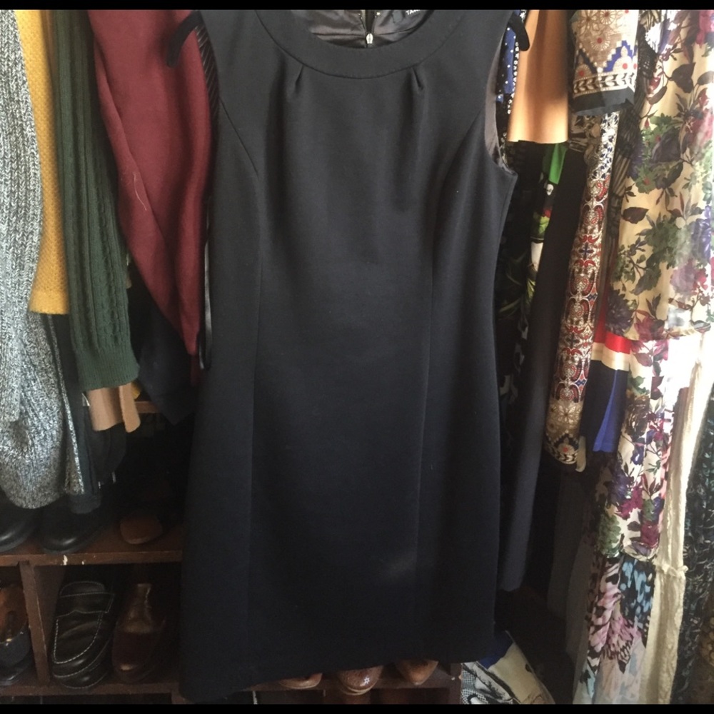 Black Tahari structured black dress