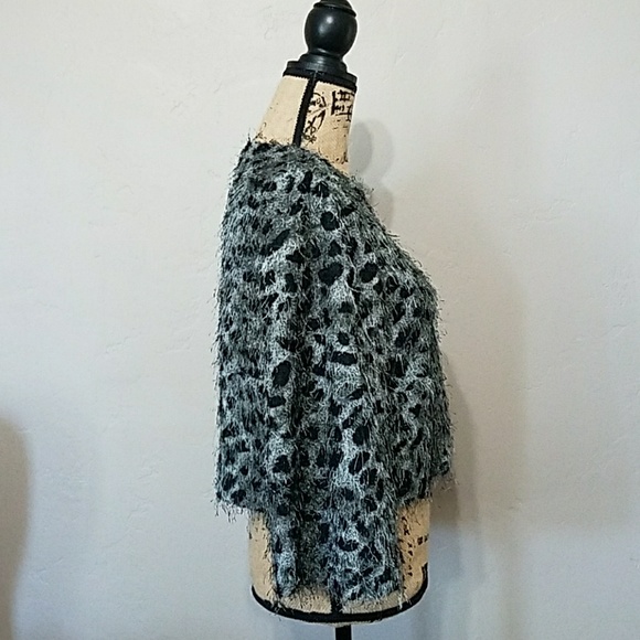 MSK Animal Print Cropped Jacket. - Picture 2 of 8