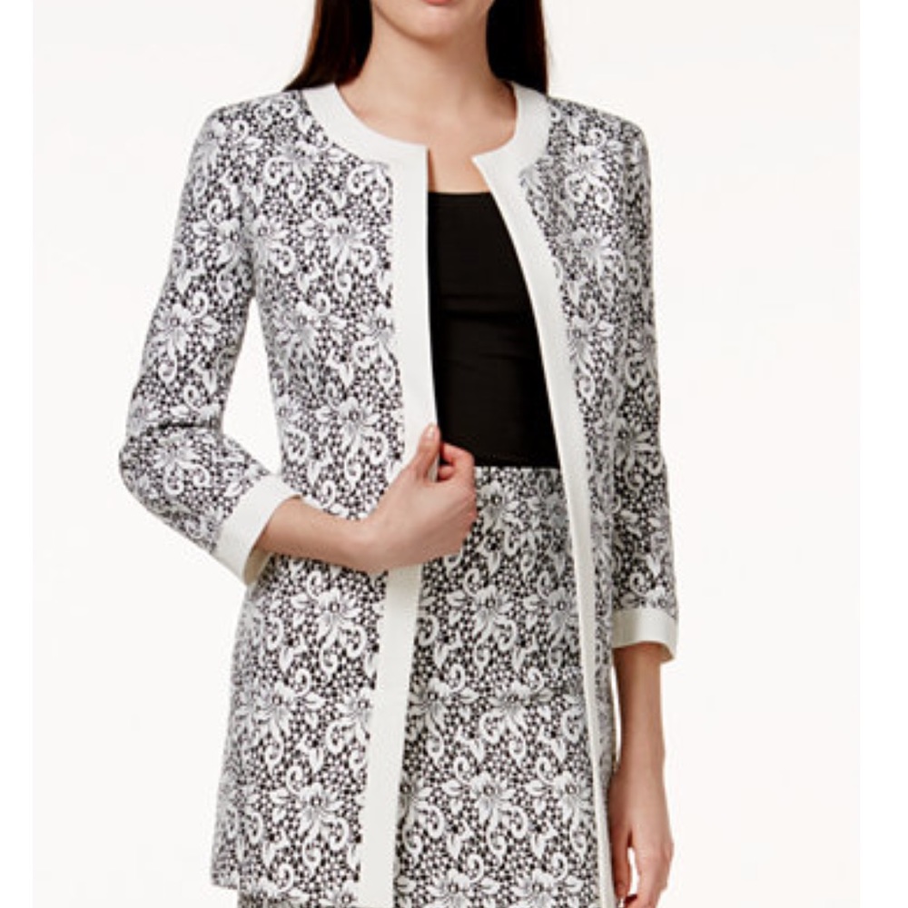 White Black Blazer