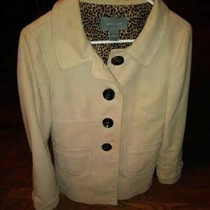 Ann Taylor tan micro soft coat size 6