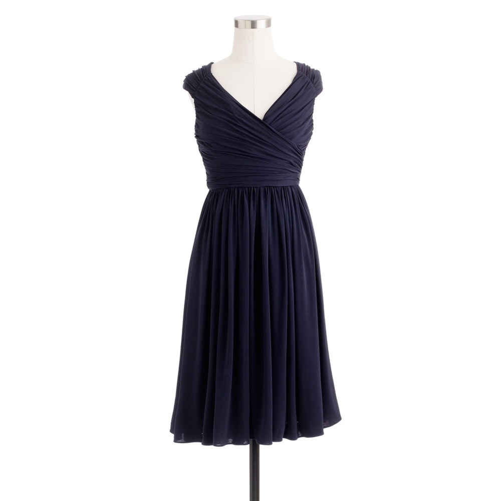 J. Crew Matilda Bridesmaid Dress in Navy