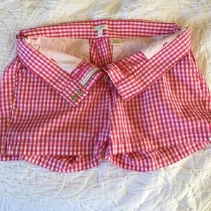JCrew Gingham 4" Shorts