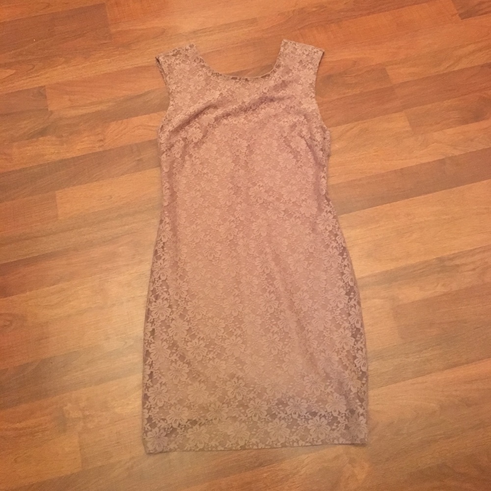 Brown low back formal dress - Worn Once - Size L