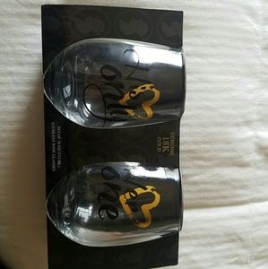 18k gold wine glasses