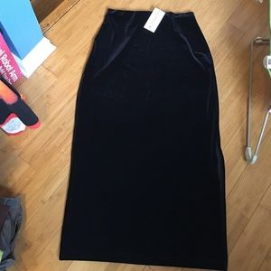 Velvet Maxi Skirt