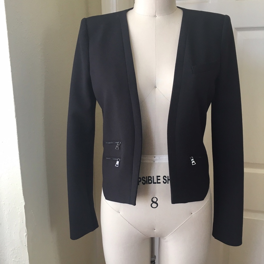 BCBG Cropped Tailored Jacket
