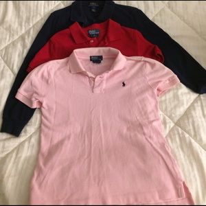 Boys size 7 lot of polo shirts