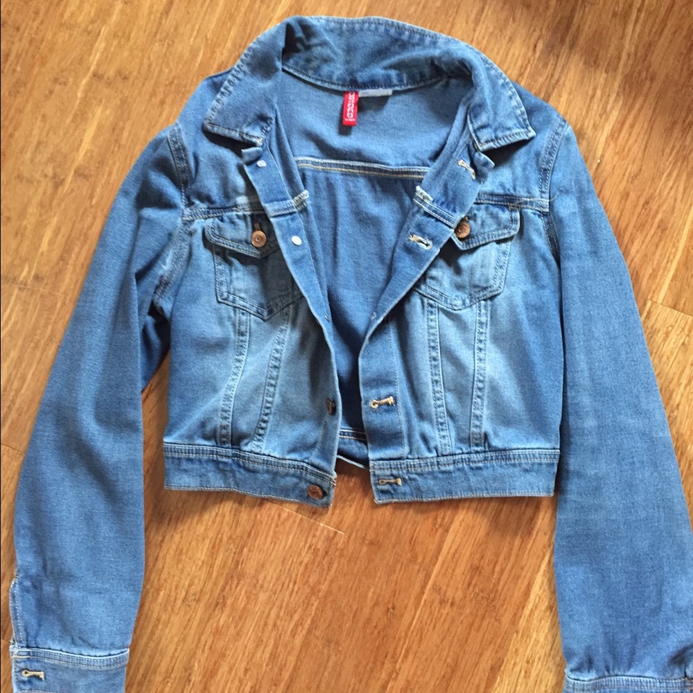 H&M crop jean jacket