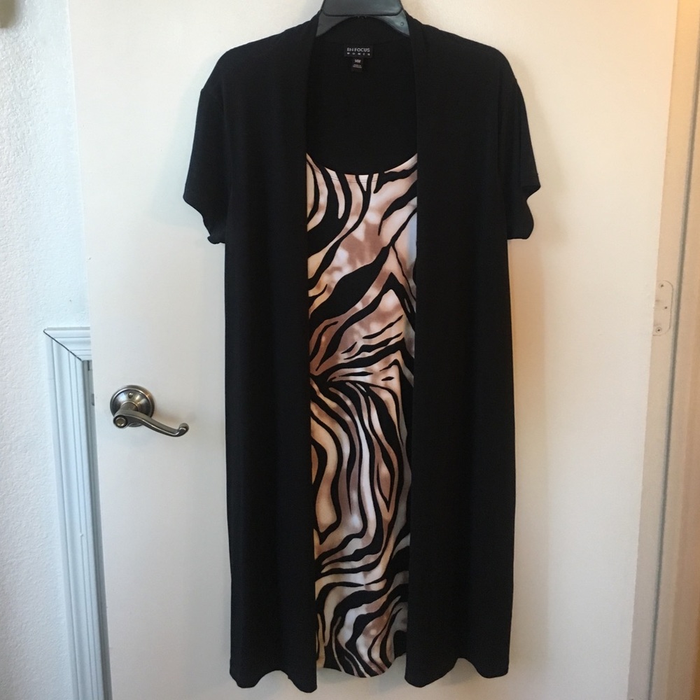 Enfocus Animal Print Shift Dress