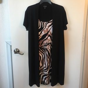 Enfocus Animal Print Shift Dress