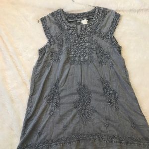 Boho Grey Blouse