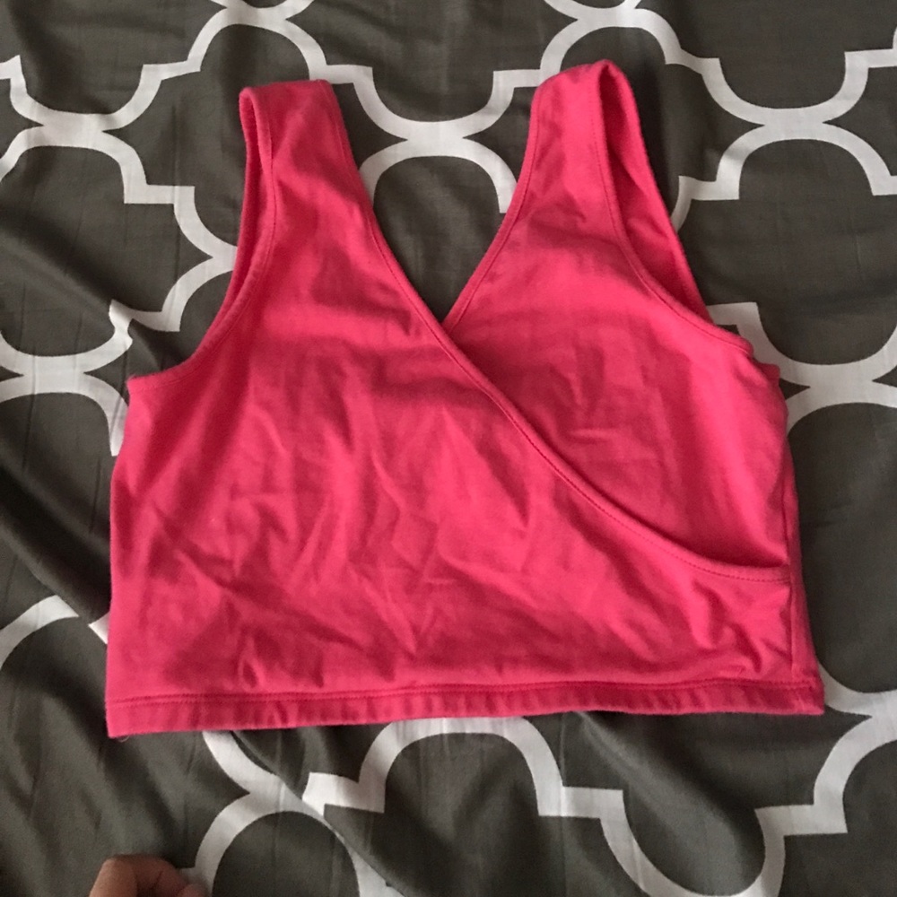 Pink crop top