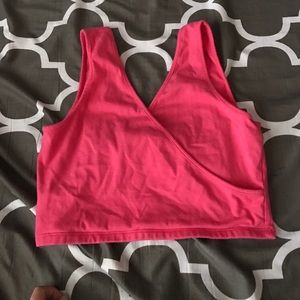 Pink crop top