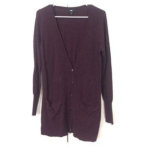 Maroon Cardigan
