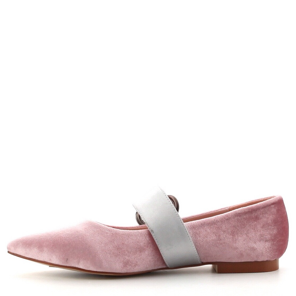 🚨1 Pair Left🆕Pink Velvet Baby Doll Flat - Picture 7 of 8