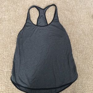Grey/black lululemon tank