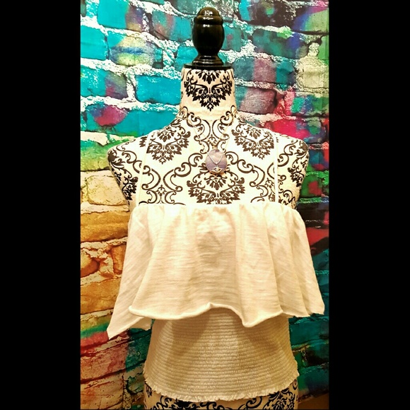 ❌SOLD❌Free People Layered Strappy Smocked Top Cami - Picture 2 of 6