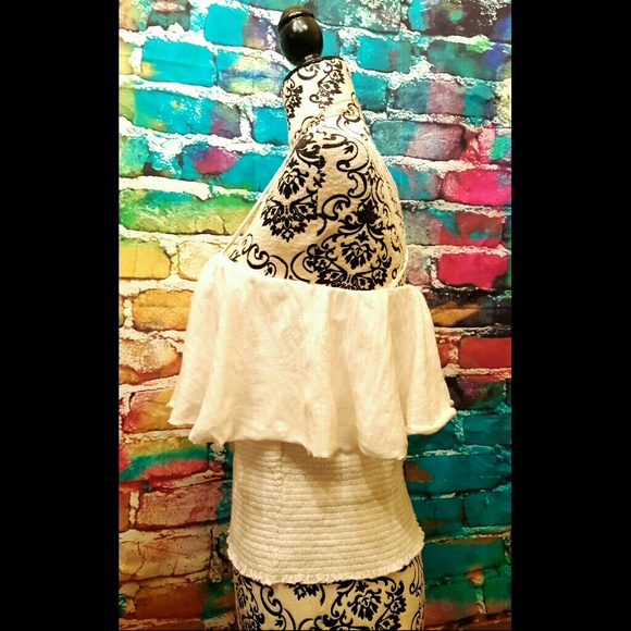 ❌SOLD❌Free People Layered Strappy Smocked Top Cami - Picture 3 of 6