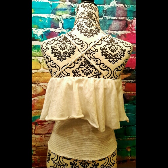 ❌SOLD❌Free People Layered Strappy Smocked Top Cami - Picture 6 of 6