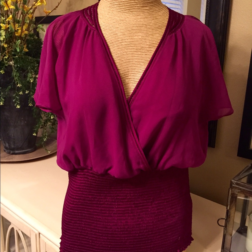 Flutter sleeve blouse from WHBM
