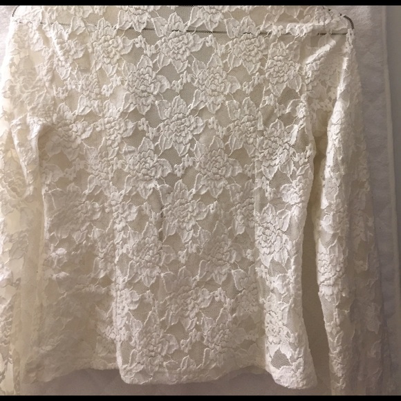 INC lace jacket. Cream. XS - Picture 3 of 5