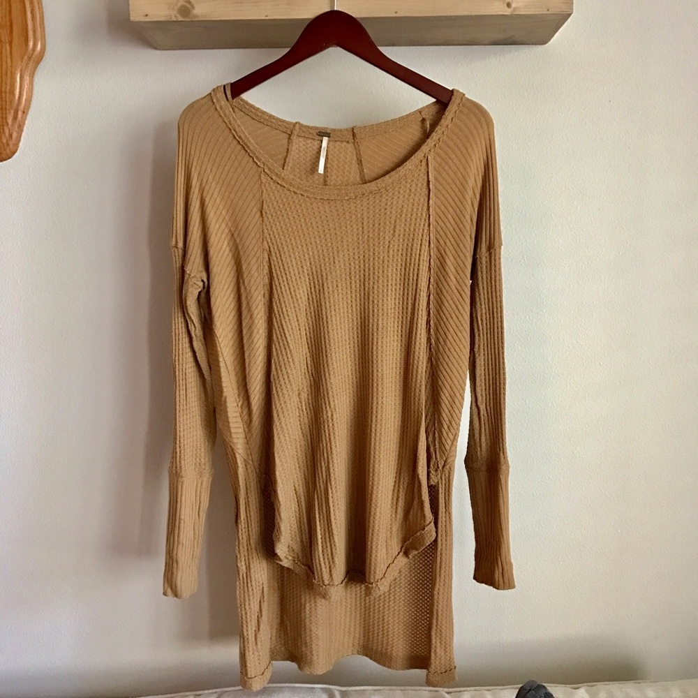 Free people mustard yellow thermal (S)