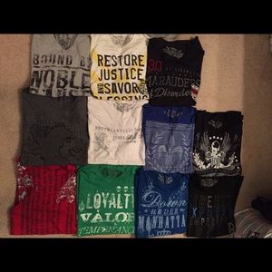 Men's express tshirt lot size XL (11 shirts)