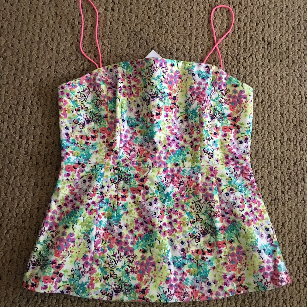 NWT Victoria's Secret Corset Floral Top