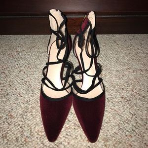 Never worn Victoria's Secret velvet heels