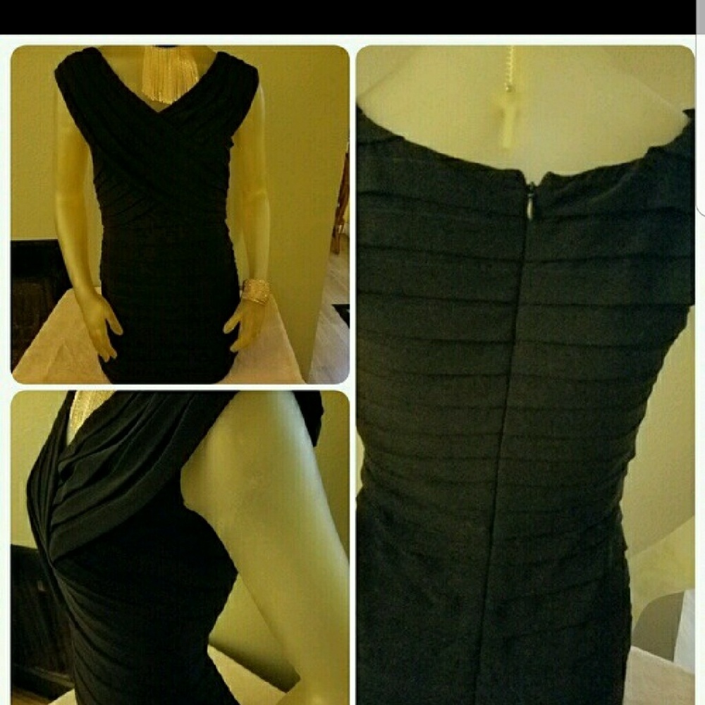 Classy   black cocktail dress