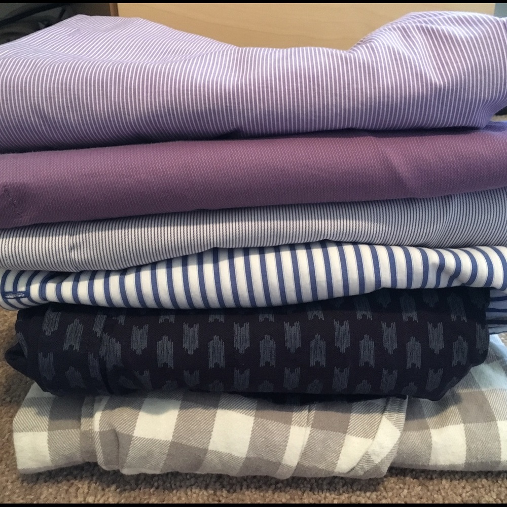 6 Men's Button Down shirts