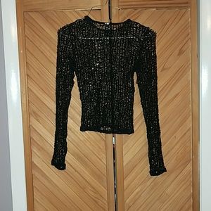 Long sleeve fishnet