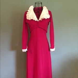 Vintage Halter Dress with Jacket