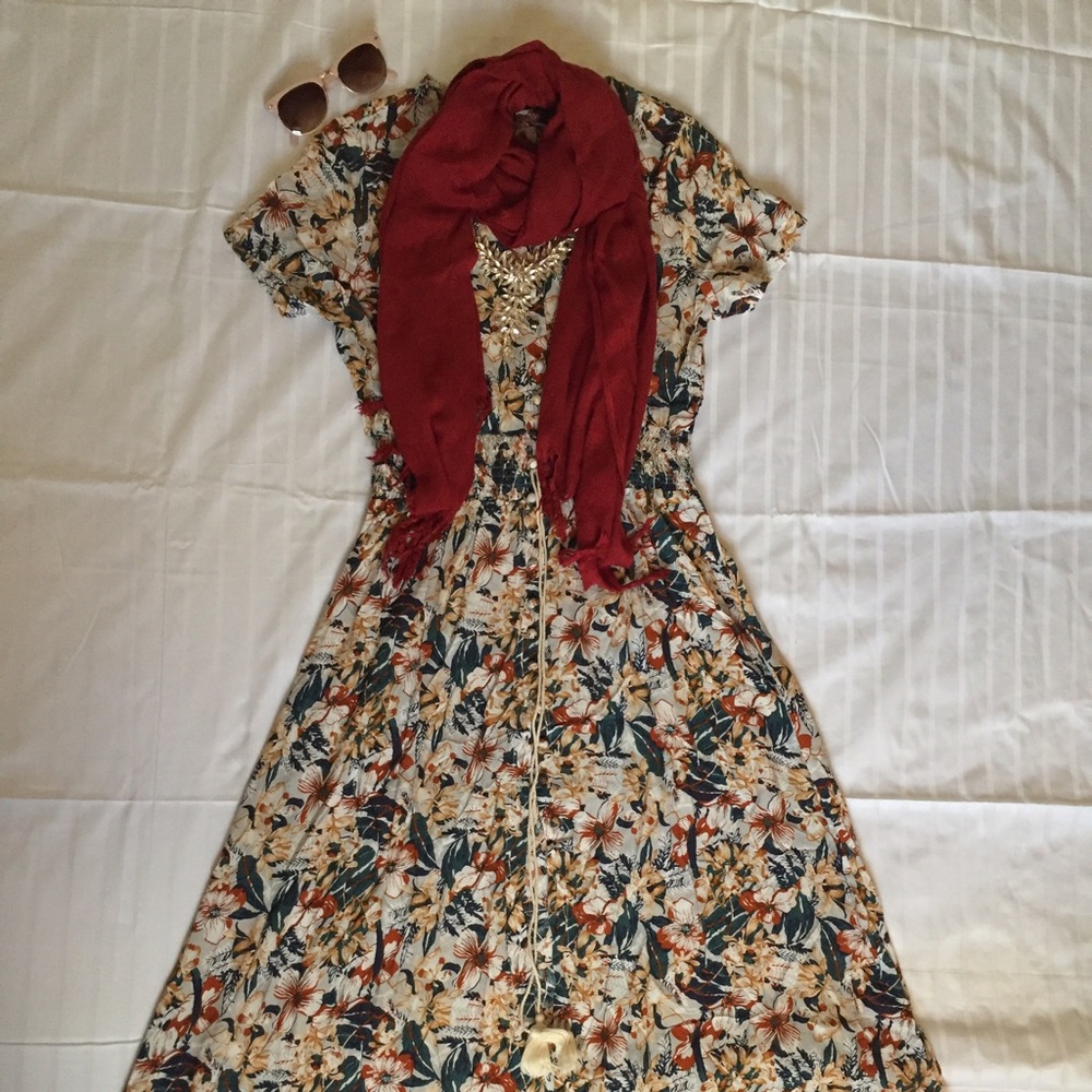 NWT Floral Open Dress (Coachella Festival Special)