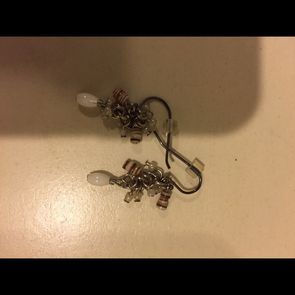 Neutral stone earrings