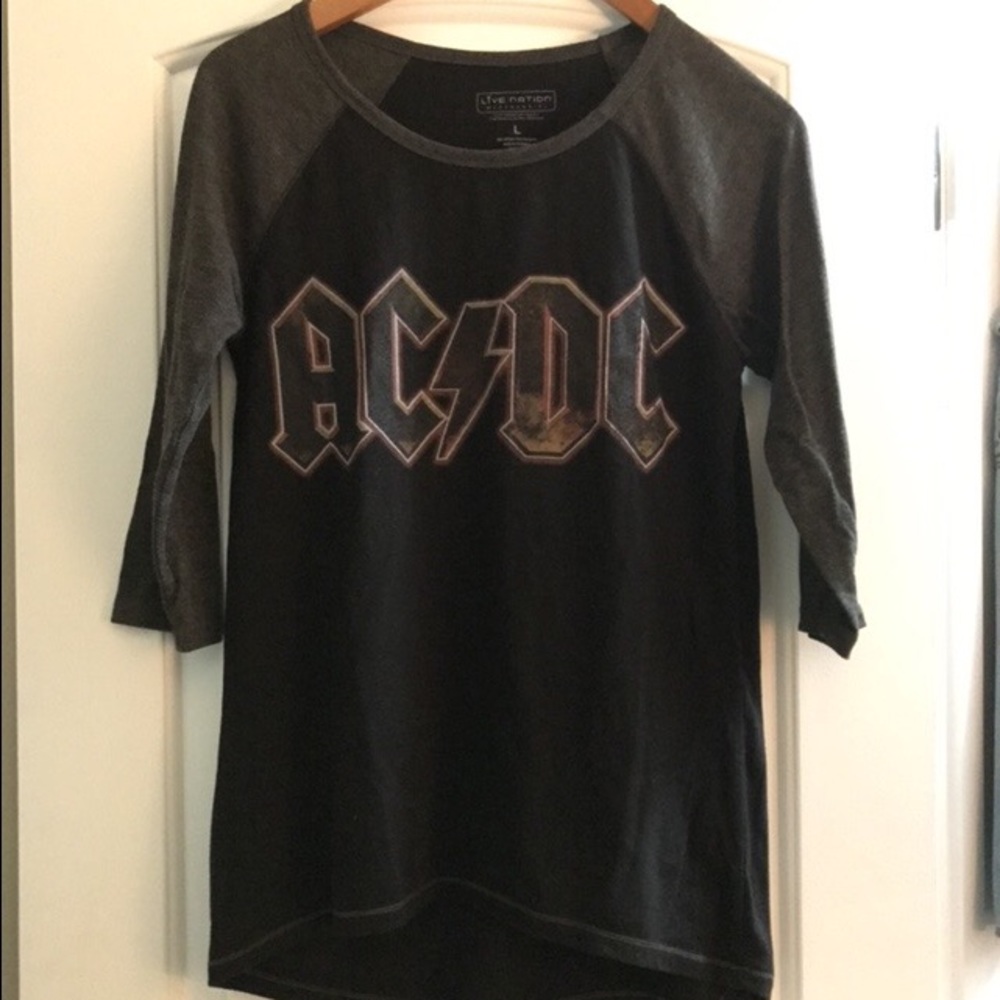 AC/DC baseball tee