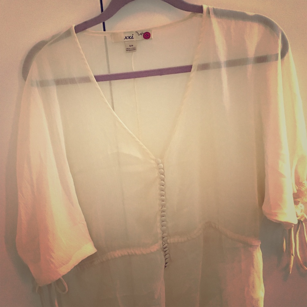 Sheer see through blouse