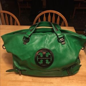 Green leather Tory Burch bag