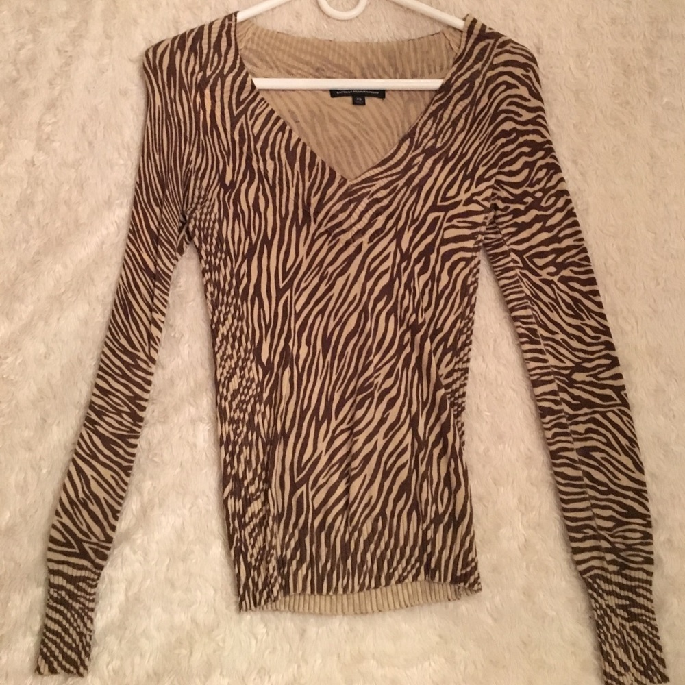 Express Zebra Sweater