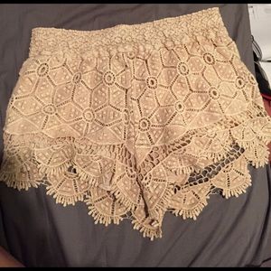 Urban outfitters lace shorts