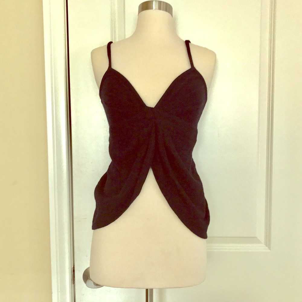 The Forward Mac Korean Black Butterfly Tank Top