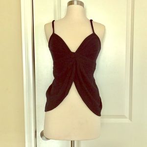 The Forward Mac Korean Black Butterfly Tank Top