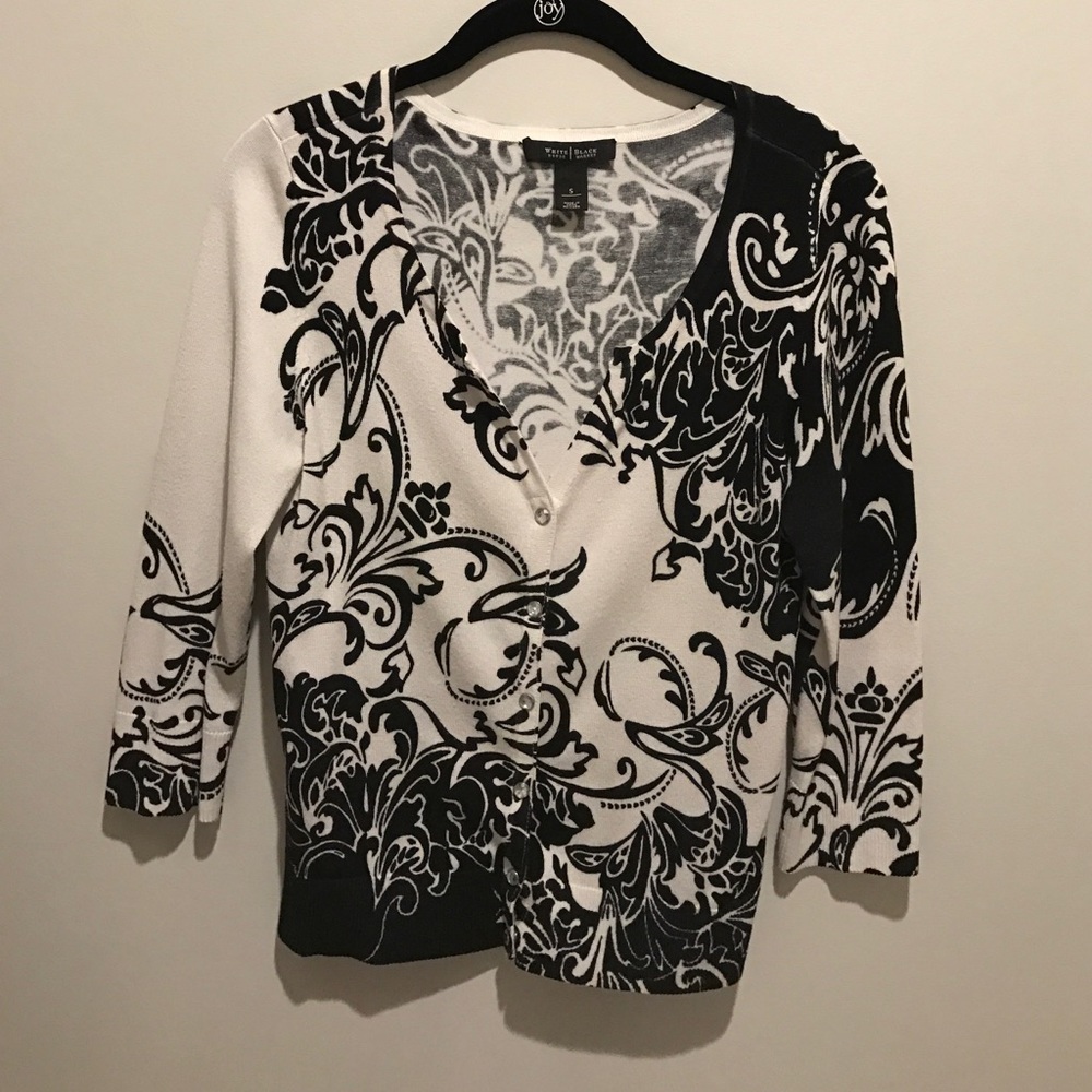 White House Black Market Black Cardigan