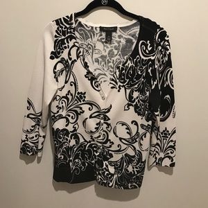 White House Black Market Black Cardigan