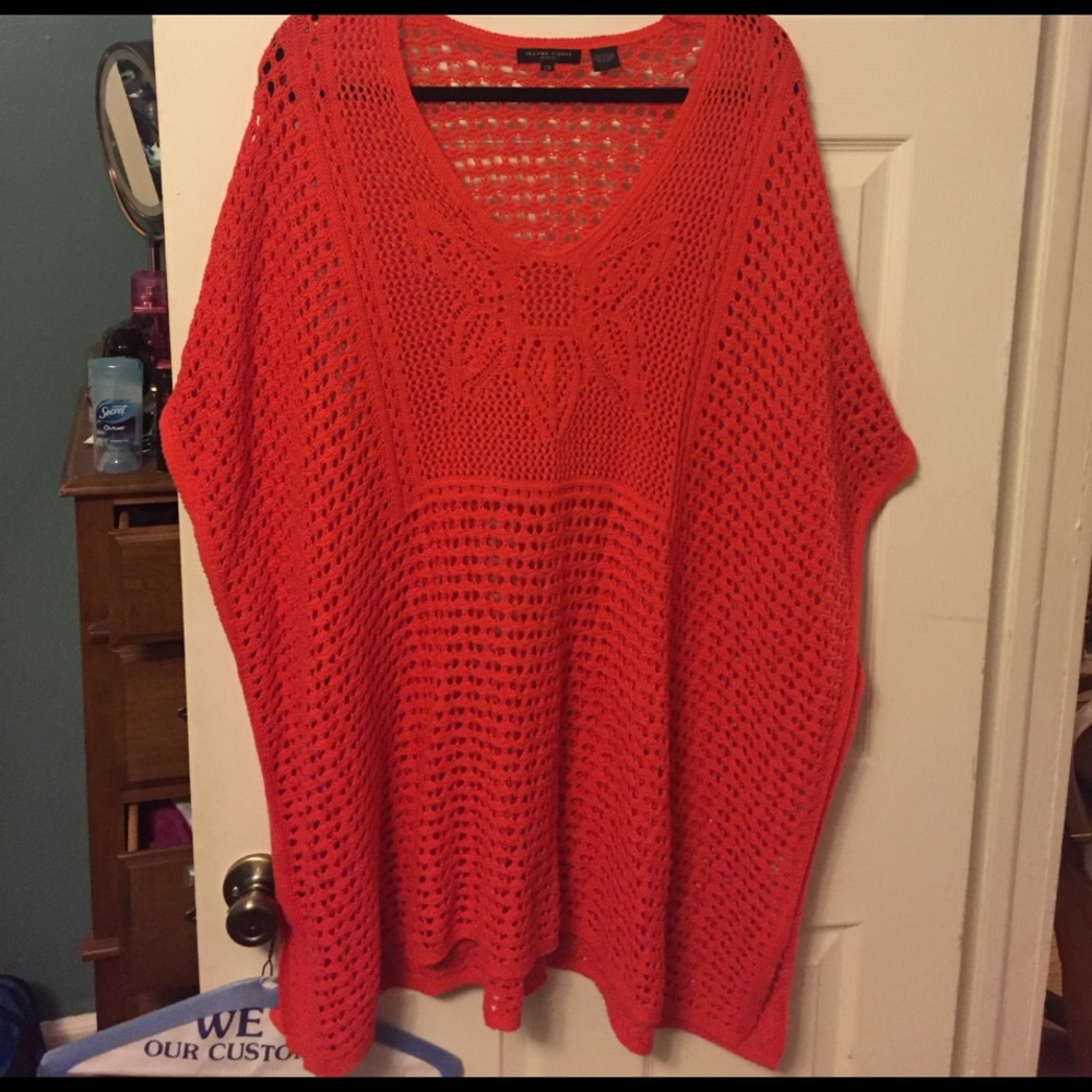 Crochet net sweater!!