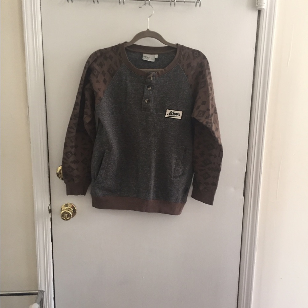 Wesc Sweatshirt with Patterned Sleeves